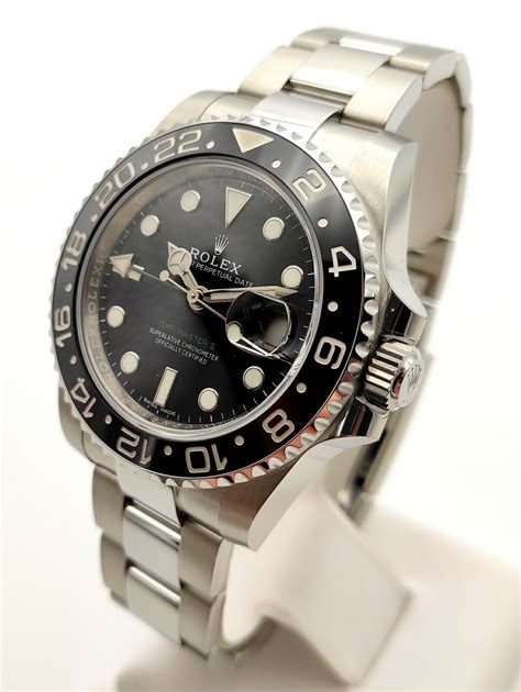 black rolex gmt ii stainless|Rolex gmt all black.